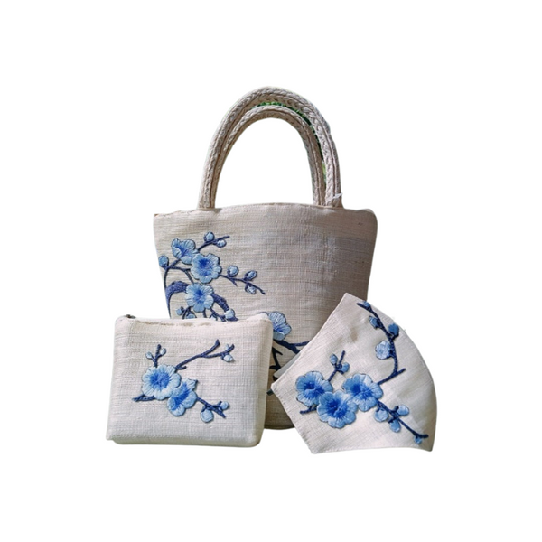 Abaca Bariw Hand Bag / Sling Bag - Cream