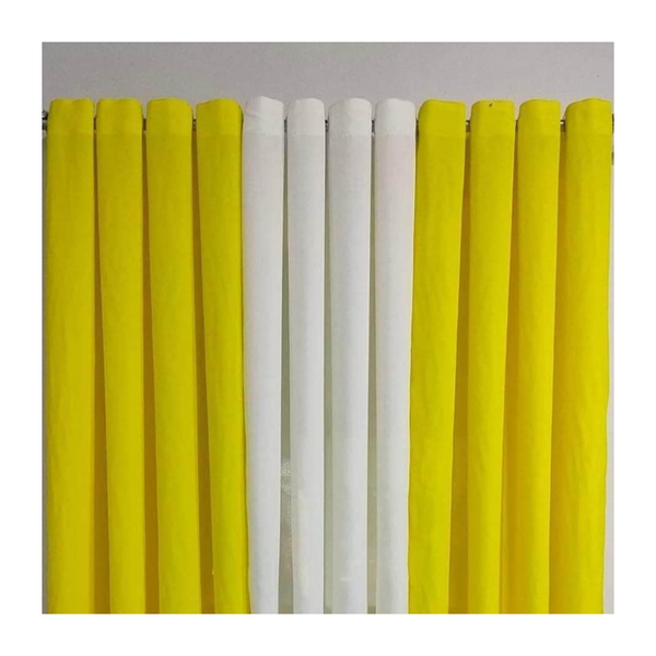 3 in 1 Plain Colored Curtain (7ft) - Yellow