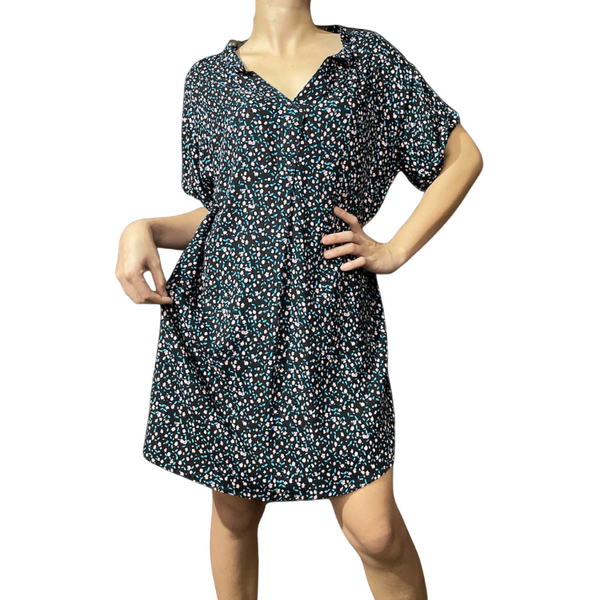 Polo Dress -  Black
