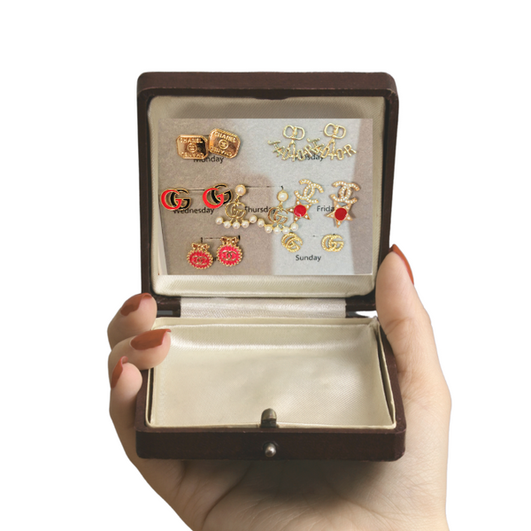 Earrings 7in1 Pairs with Box