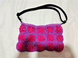 Crochet Sling Bag - Pink Purple