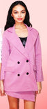 Amylia Blazer Skirt - Purple