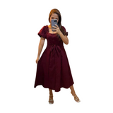 Denise Maxi Dress - Burgundy