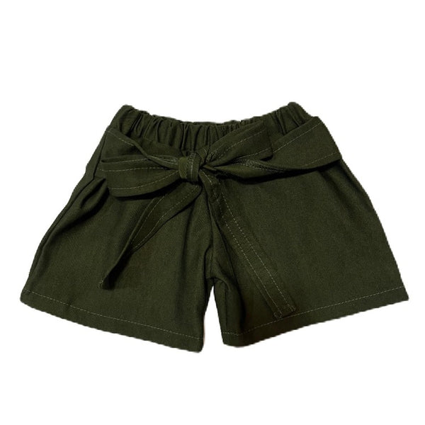 Candy Short for Kids - Army Green