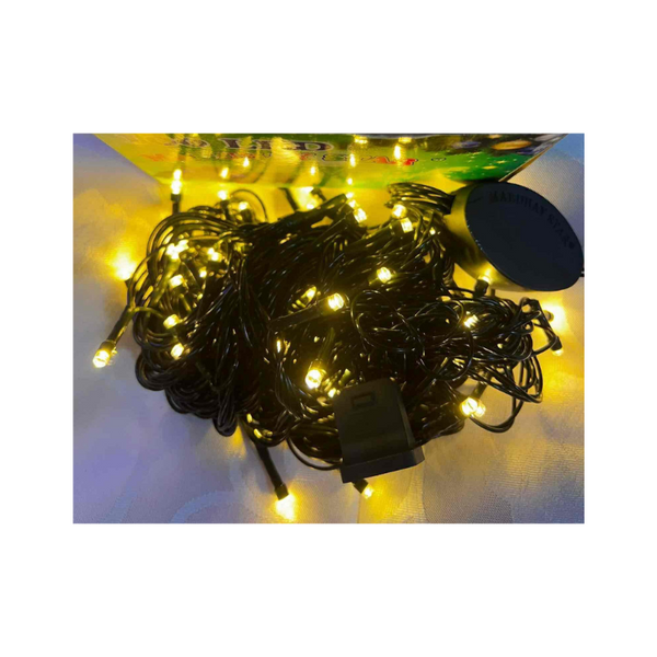 Christmas Lights - Green Wire, Yellow Lights