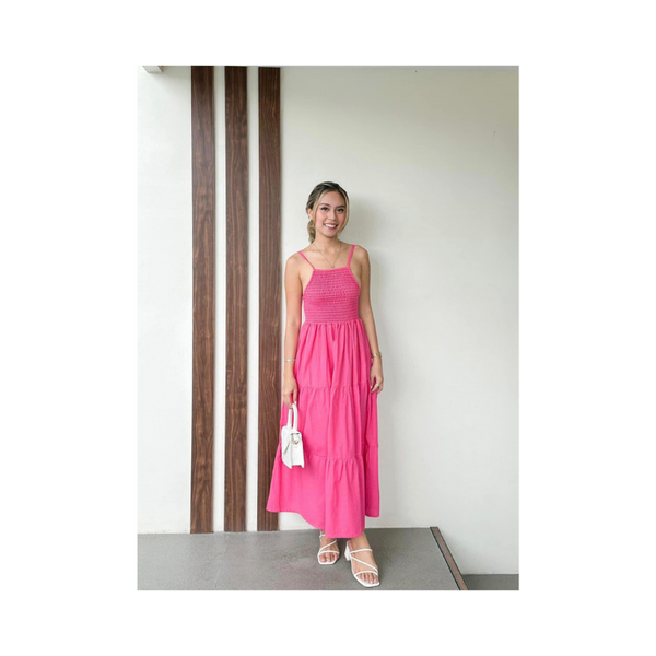 Hanna Dress - Dark Pink
