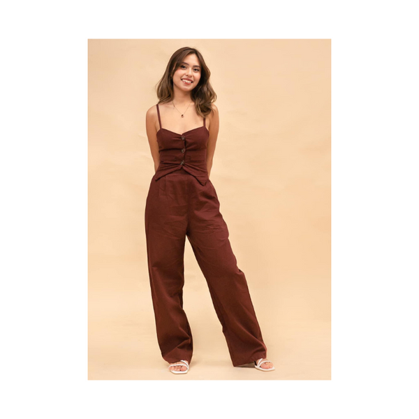 Janina Set - Saddle Brown