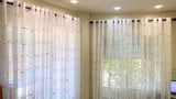 3 in 1  Linen Curtain (6ft) - White