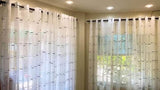 3 in 1  Linen Curtain (6ft) - White