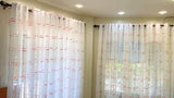 3 in 1  Linen Curtain (6ft) - White