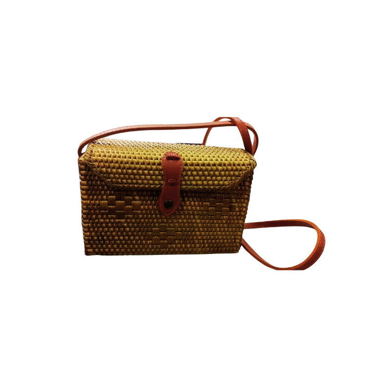 Rattan on sale bag square