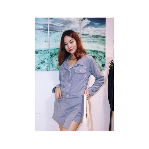 Tasha Corduroy V2 Coordinates - Gray