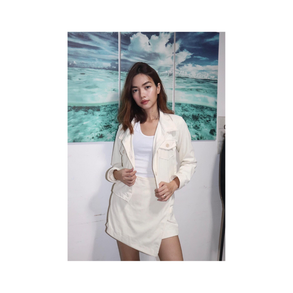 Tasha Corduroy V2 Coordinates - White