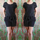 Terno Shorts for Women - Stripes Black