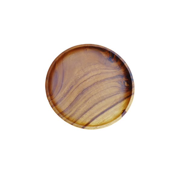 Wooden Round Plate Size - 8