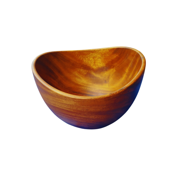 Wooden Helmet-Shaped Bowl