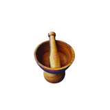 Wooden Mortar and Pestle