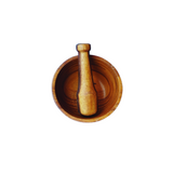 Wooden Mortar and Pestle