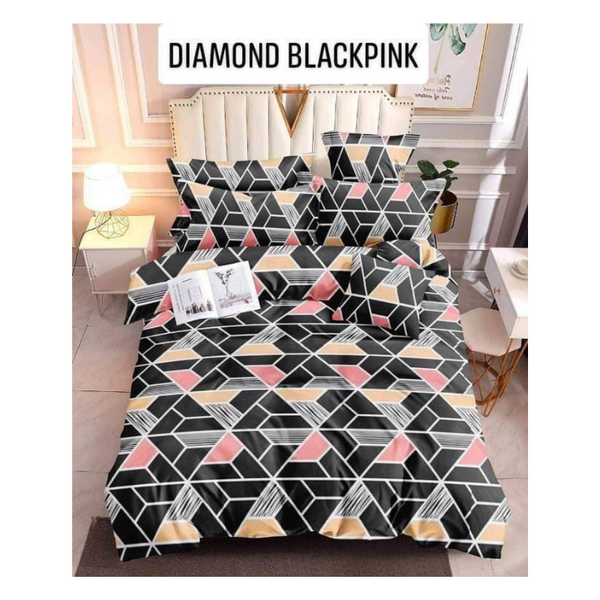 Bedsheet with Pillow Case - Family(54x75) - DIAMOND BLACKPINK