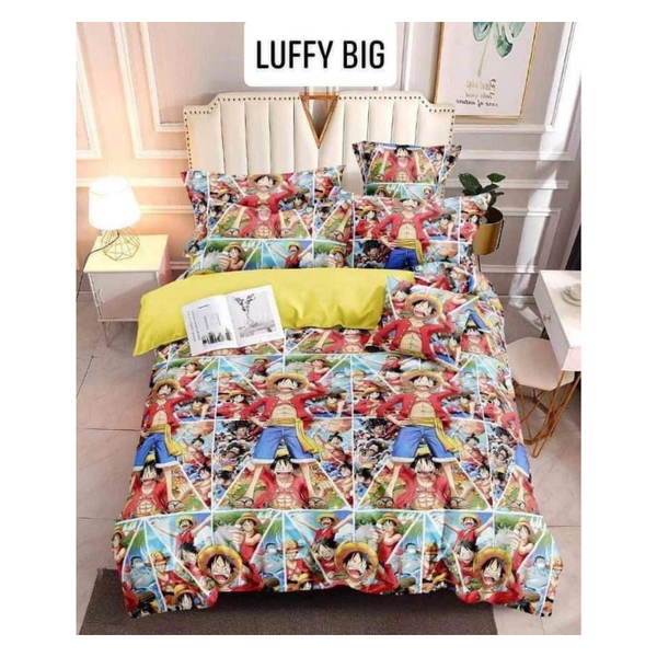 Bedsheet with Pillow Case - Family(54x75) - LUFFY BIG