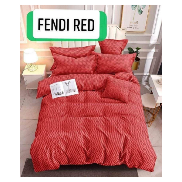 Bedsheet with Pillow Case - Family(54x75) - FENDI RED