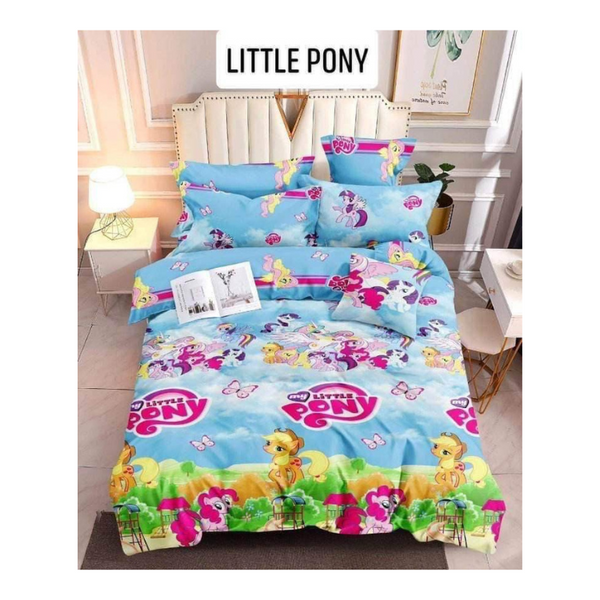 Bedsheet with Pillow Case - LITTLE PONY - Double(48x75)