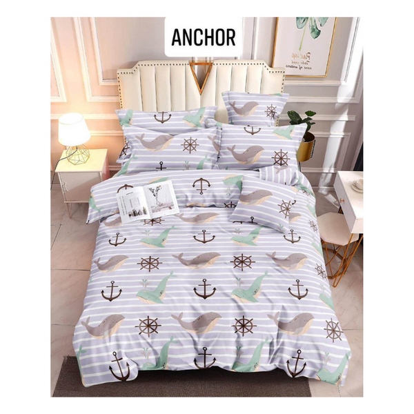 Bedsheet with Pillow Case - Double(48x75) - ANCHOR