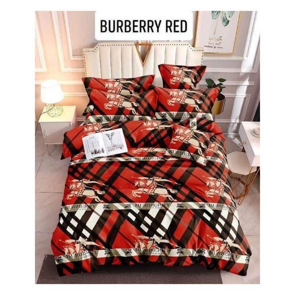 Bedsheet with Pillow Case - Family(54x75) - BURBERRY RED