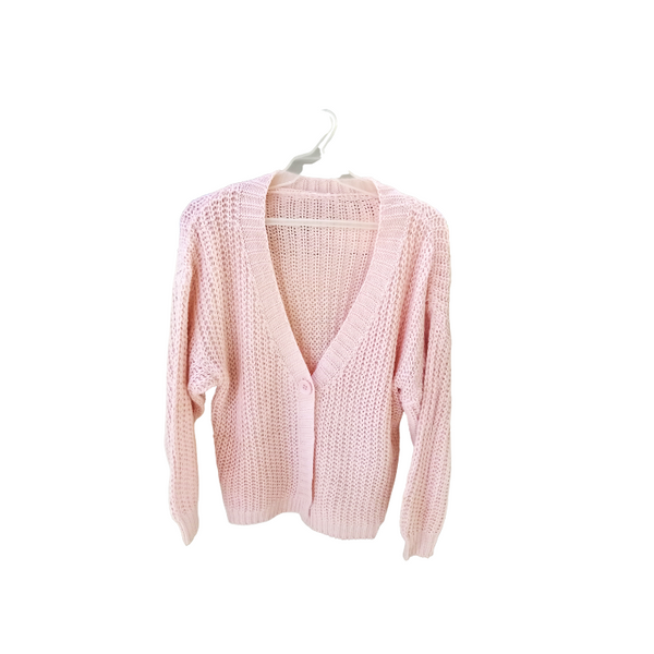 Cardigan with Buttons - Peach