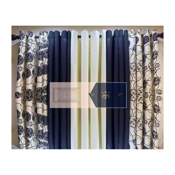 5 in 1 Curtain Set - Dark Blue