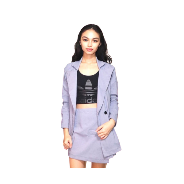 Amylia Blazer Skirt - Gray