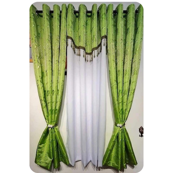 4 in 1 Curtain Set - Green