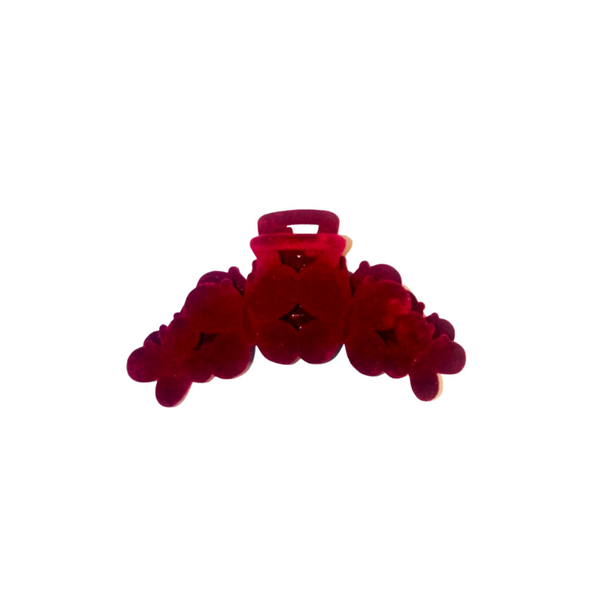 Hair Clamp - Maroon