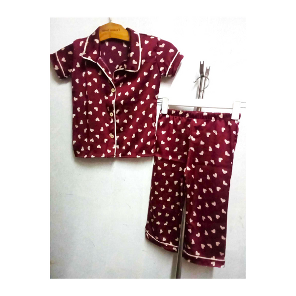 Pajama Terno - Maroon