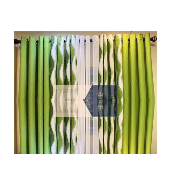 5 in 1 Curtain Set - Olive