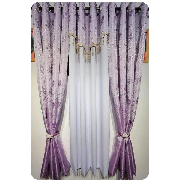 4 in 1 Curtain Set - Purple