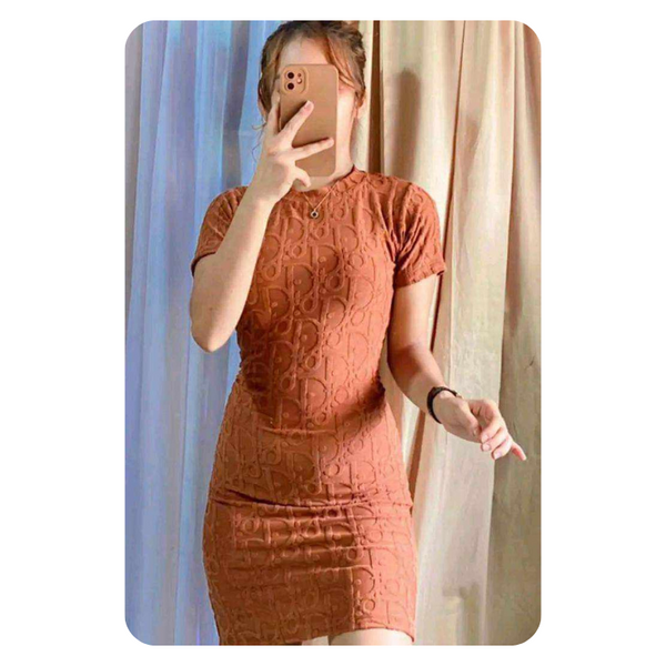 Basic Dress - Rust