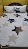 Bedsheet Queen-size with 2 Pillow Case - Stars Design