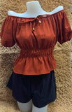 Alexandra Blouse - Rust