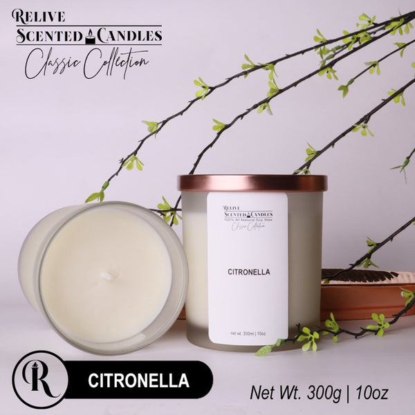 CITRONELLA Scented Soy Wax Candles | Classic Collection by Relive Scented Candles-Relive Scented Candles-ANEC Global