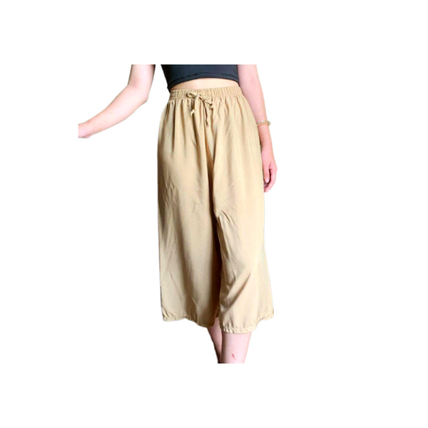 Linen Square Pants - Khaki