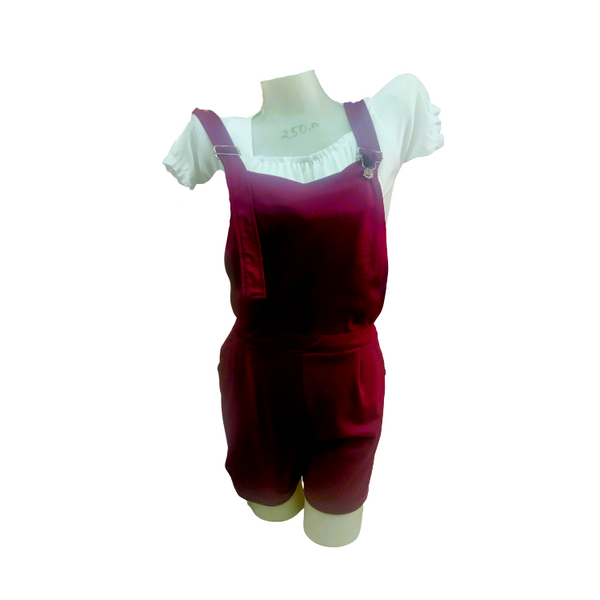 Jumper with Blouse - Maroon