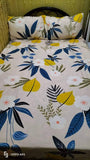 Bedsheet Queen-size with 2 Pillow Case - Leaves Design