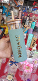 Personalized Tumbler with bamboo Straw - 10pcs