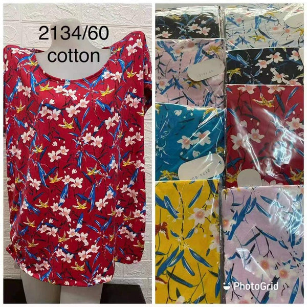 Big Size Cotton Spandex Blouse - 6pcs (Design#9)