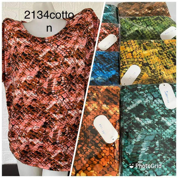 Big Size Cotton Spandex Blouse - 6pcs (Design#8)