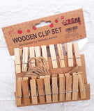 Wooden Clip Set
