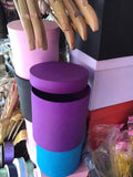 Round Kraft Paper Container - Purple