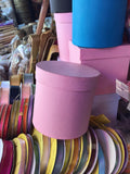 Round Kraft Paper Container - Pink