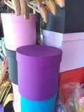 Round Kraft Paper Container - Purple